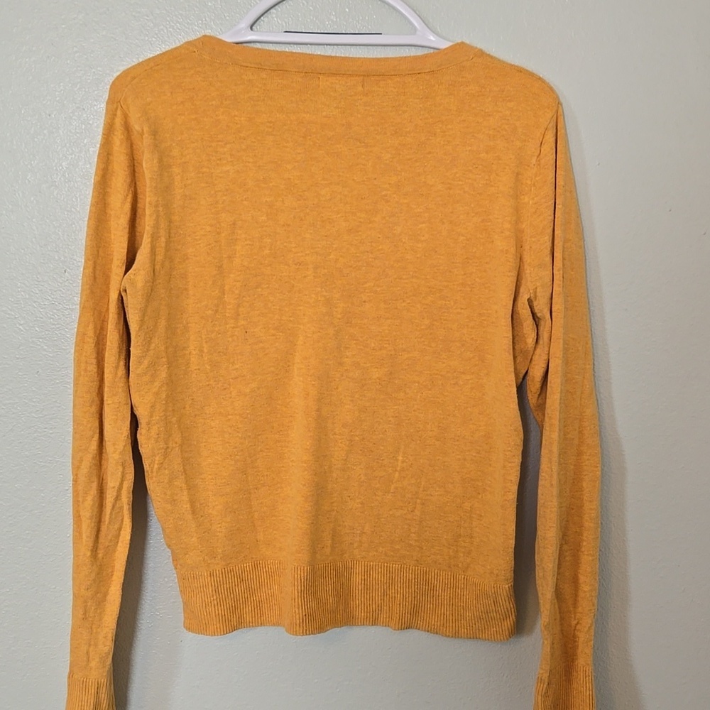 Merona | Gold Button Cardigan Size Medium - Picture 3 of 8